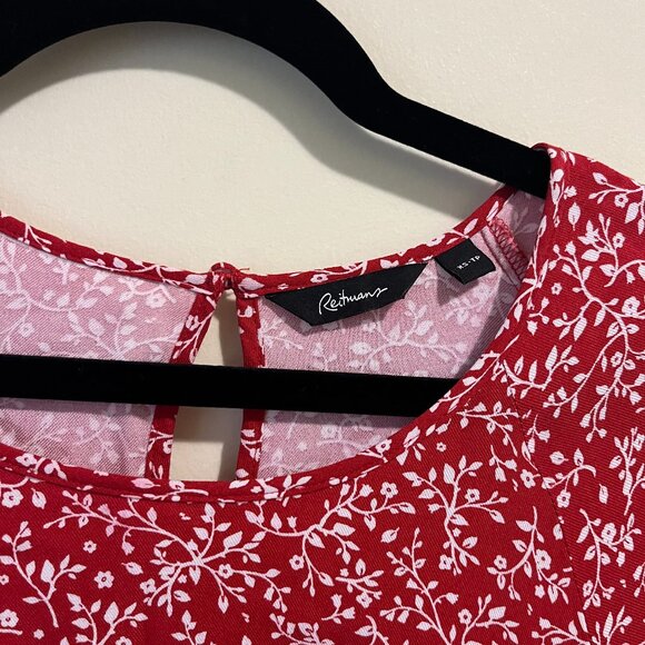 Reitmans Red Floral Dress - Picture 3 of 7